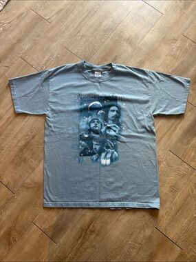 Vintage Backstreet Boys T Shirt Size L 2001 Black & Blue World Tour